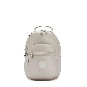 Kipling Seoul Small Metallic Tablet Backpacks Metallic Glow | AU 1863UZ